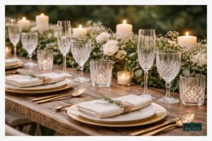 Bacatá Eventos - Cristalería de lujo